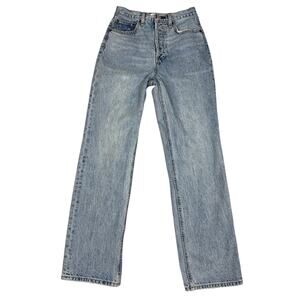 Denim Forum The Joni High Rise Loose Womens Size 24 Button Fly Jeans